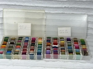 Kreuzstich Faden Sammlung mit Ordnungsboxen - Bild 1 von 7
