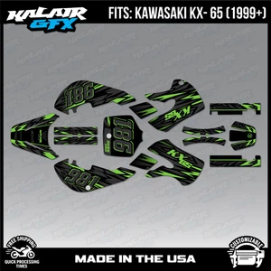 Graphics Kit for Kawasaki KX65 (1999-2024) KX 65 Twitch-green - Picture 1 of 4