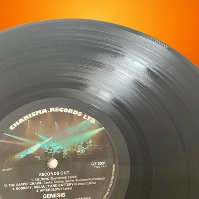 Genesis - Seconds Out - 2LP Vinyl [EX/VG] 1977 Charisma GE 2001 A3/B3/A5/B3 UK - Image 1 of 4