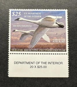 WTDstamps - #RW83 2016 - US Federal Duck Stamp - Mint OG NH - Picture 1 of 2