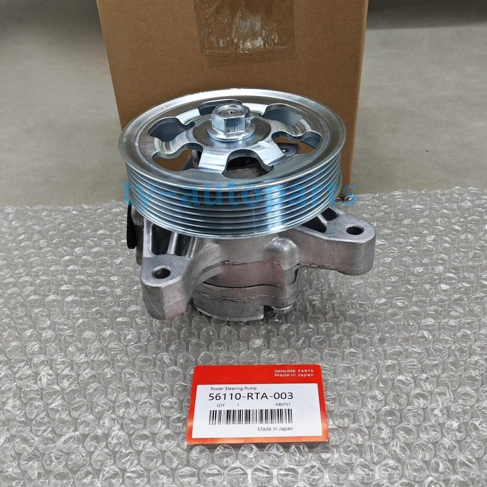 NEW OEM Power Steering Pump w/ Pulley For 2002-2011 Acura Honda CR-V 2.4L - Image 1 of 4