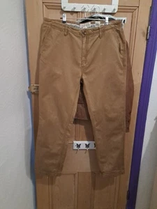 Mens Fatface Chinos Brown 38 Short - Picture 1 of 3