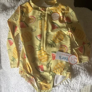 Carter’s, Infant Girls, Long Sleeve Bathing Suit. Size 18 Months. Euc! - Picture 1 of 4