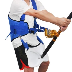 Big Game Fishing Fighting Belt Harness Waist Gimbal Stand Up Rod Holder Sea Boat - Picture 1 of 12