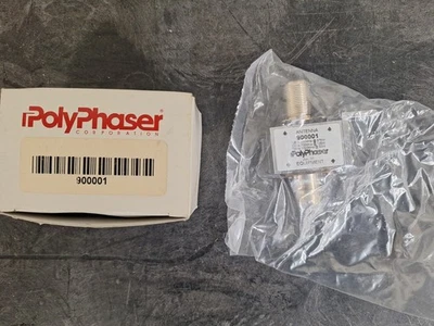 Type N F/F Bulkhead Coaxial RF Surge Protector, 10MHz - 1GHz, DC Block, 1.5kW, 1 - Image 1 of 2