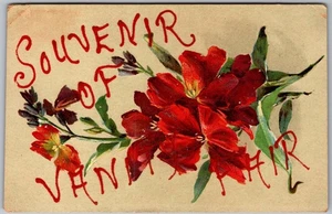 Antigua postal Vankleek Hill flor roja saludos Vankleek Hill, CA 1910s - Imagen 1 de 2