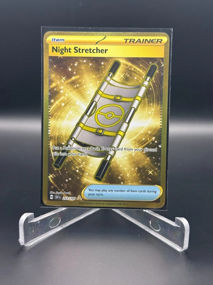 2024 Pokemon TCG SV Surging Sparks 251/191 Night Stretcher HR Hyper Rare #1 - Image 1 of 2