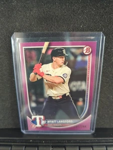 2025 Bowman - Wyatt Langford #33 Fuchsia /299 - Bild 1 von 3