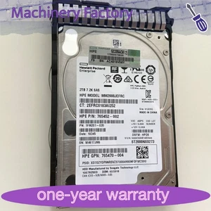 765466-B21 HP 2TB 12G SAS 7.2K RPM 2.5" 512E HDD 765873-001 765452-002 - Picture 1 of 3