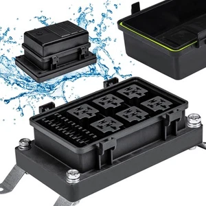 True Mods 12V DC Auto Waterproof Fuse 5-Pin Relay Box Block [6 Bosch Style Re... - Picture 1 of 8