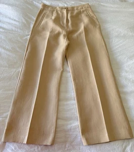 Sezane | Damen Gr. 40 (US 8) | Beige Martin Crop Leinenmischung Hose Pants Neu mit Etikett - Bild 1 von 10