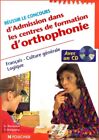 3371702 - Réussir Le Cours D'admission Dans Les Centres De Formation D'orthophon