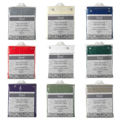 Hotel Collection Non-Toxic 10 Gauge Peva Shower Curtain Liners - Assorted Colors - Image 1 of 4