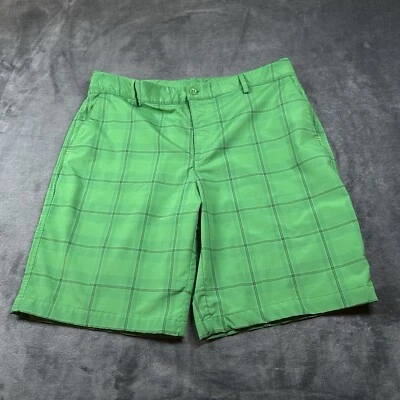 Pantalones Cortos Under Armour Para Hombre 36" Verde A Cuadros Chino Atléticos Elastizados Bolsillos Exterior Foto 1 de 4