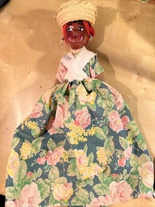 Vtg. Aruba Doll Dress & Jewelry-16”-Hand Painted-Soft Body Vacation Collectible - Picture 1 of 7
