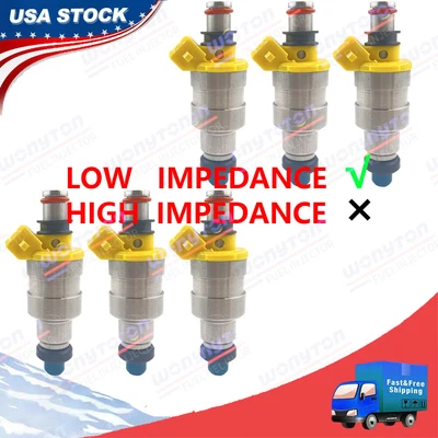 Injetores de combustível 6 peças OEM DEN* para 1980-1988 Toyota Cressida 2.4/2.8L - Imagem 1 de 4