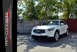 Labio de alerón CUP negro para Infiniti QX70 año 13 - 17 difusor delantero espada - Imagen 1 de 9