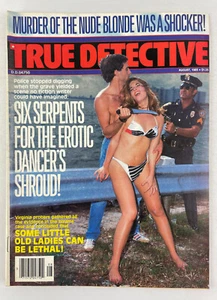 True Detective Magazine, August 1983, Vintage True Crime Stories, Zellstoff - Bild 1 von 4
