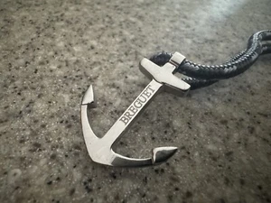Breguet Watch Bracelet. Grey Cord With Silver Anchor - Very Rare & Collectable - Picture 1 of 2