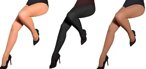 Ladies Tights 2 packs Classic Plain Semi-Opaque by Aurellie Hosiery - Picture 1 of 8