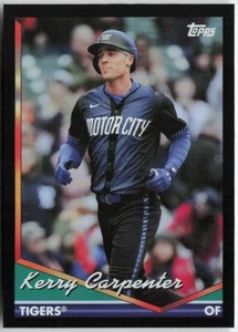 KERRY CARPENTER 2024 Topps Archives BLACK Tigers #282 - Picture 1 of 2