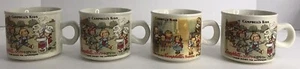 Vintage Advertising 1910 Campbell's Kids Soup Mugs Cups Westwood 1994 Set of 4 - Picture 1 of 12