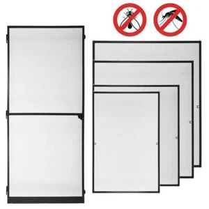 Fliegengitter Insektenschutz Fenster Tür Mückenschutz Gitter Bausatz Anthrazit - Bild 1 von 12