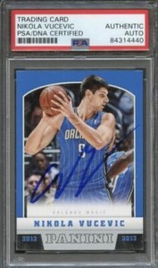 2012-13 Panini #258 Nikola Vucevic Signed Card AUTO PSA Slabbed