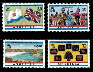 Anguila 1983 - Celebraciones del Día de la Commonwealth - Juego de 4 Estampillas Scott #521-4 Estampillada sin montar o nunca montada - Imagen 1 de 1
