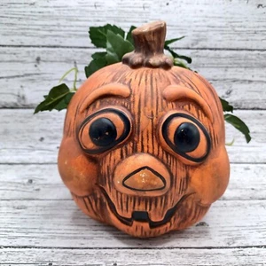 HALLOWEEN PUMPKIN JACK O'LANTERN PLANTER  HOLLAND FLORAL 1991 - Picture 1 of 5