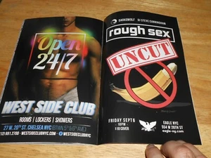 Get Out Mag Drag Tina Burner, singer Justin Utley, EAGLE Bar UNCUT AD 2019 Gay - Picture 1 of 10