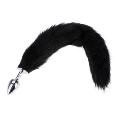 Long Fox Tail with Metal Anal Butt Plug Furry Sex Toy for Women Cosplay Fantasy - Image 1 of 3