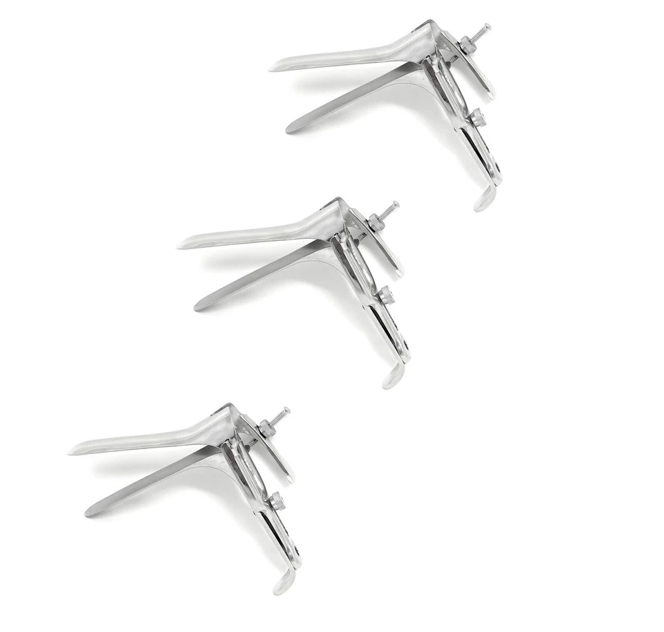Instrumentos cirúrgicos OB/Ginecologia espéculo vaginal 3 sepulturas médio aço P. - Imagem 1 de 1