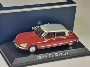 CITROEN DS 23 Pallas 1972 Grenade Red/Silver roof - 1/43 - NOREV - Picture 1 of 5