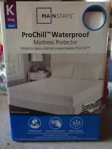 New King ProChill Waterproof Mattress Protector with Scotchgard
