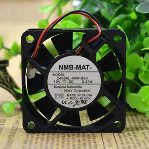 NMB Minibea 2406KL-04W-B50 60 x 60 x 15mm 12V 0.21A 2-Pin CASE COOLING FAN - Picture 1 of 4