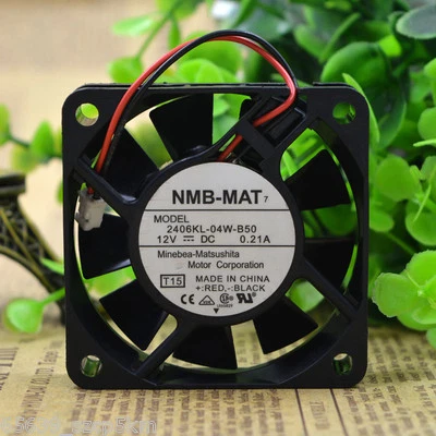NMB Minibea  2406KL-04W-B50  60 x 60 x 15mm 12V 0.21A 2-Pin CASE COOLING FAN - Image 1 of 4