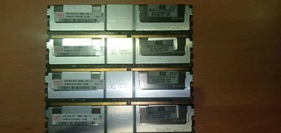 16GB 4x4GB 2Rx4 PC2-5300F-555-11 HYMP151F72CP4N3-Y5 AB HP 398708-061 Server Ram - image 1 of 2