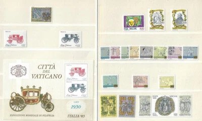 Vatican City: 1980; to 1989, +34 sets, some repeat, MNH, EBVT015 - Image 1 of 4