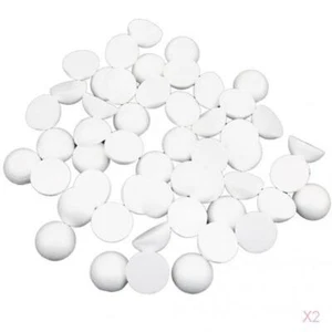 50 Stck. 5 cm Weiß Modellieren Handwerk Polystyrol Schaum Kugeln Hemisphären - Bild 1 von 7