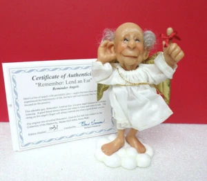 Reminder Angels Remember:  LEND AN EAR Wahl Simmons Figurine - Picture 1 of 6