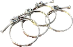 Honda CL77 fork boot / gaitor clamps - Set Of 4 Clamps - Not OEM -See Descrip. - Picture 1 of 3