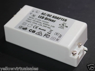 PRO LED Light Driver 12V 24W 2A Power Adapter Supply Constant Voltage 5050 5630 - Image 1 of 4