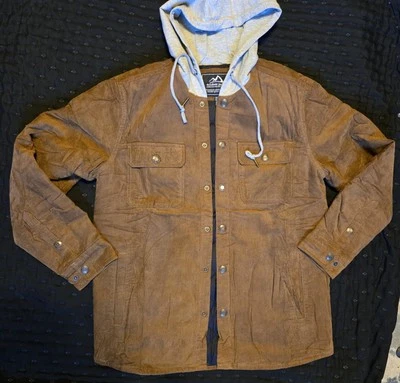 Outdoor Jacket Men's Corduroy Quilted Lined Winter Trucker Jacket Men's SMALL  - Image 1 of 4