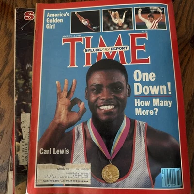 Time Magazine Aug 13, 1984 Olympic Report Mary Lou Retton Carl Lewis - Image 1 of 2