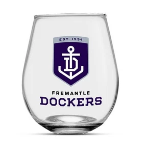 Fremantle Dockers Freo AFL 550ml Globe Drink Glass Father's Day gifts - Bild 1 von 1