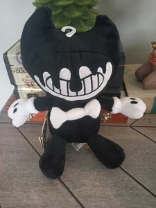 BENDY AND THE INK MACHINE Black & White Bendy Plush Doll Indie Horror Game NWT - Picture 1 of 3