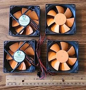 12V DC Brushless Röhrenaxial Lüfter - 3 Zoll Lüfter - 4er Pack - Bild 1 von 8