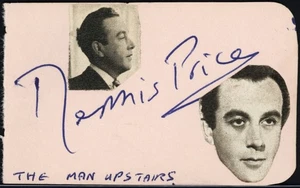Vintage Dennis Price / ???? Autographs - Picture 1 of 2