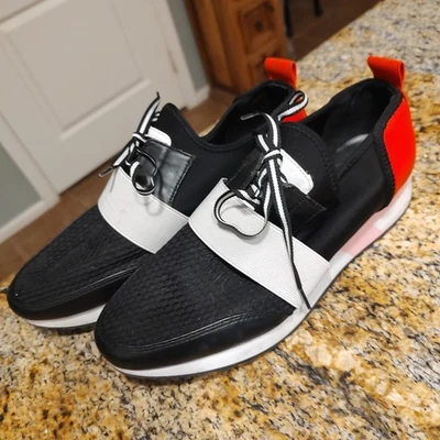 Steve Madden Antics ANTI01AS1 Black Red Sneaker Shoes Women's Size 10M - Image 1 of 4